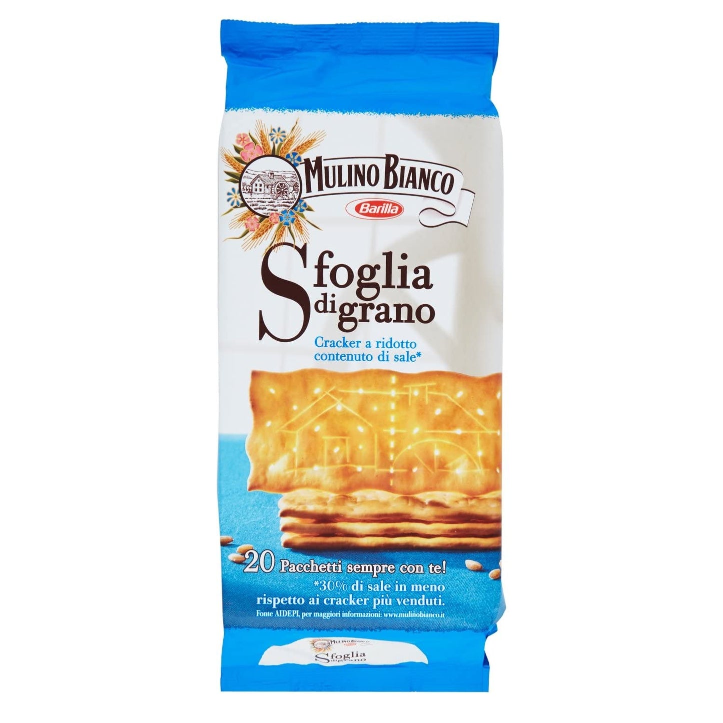 Mulino Bianco Barilla Crackers Cracker Non Salati Unsalted 500 g Italy