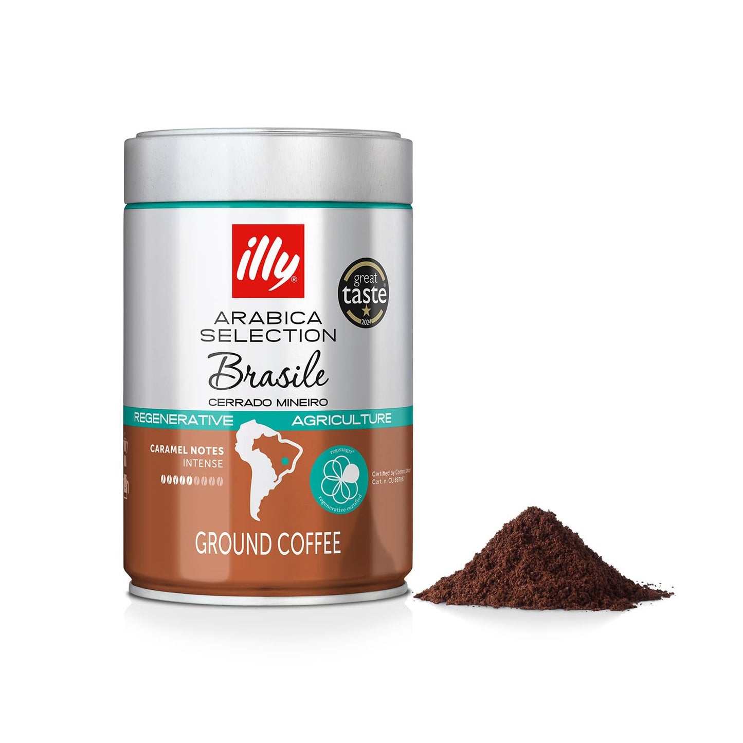 illy Coffee - Classico Ground Coffee - Medium Roast - 100% Arabica Coffee - Ideal for Moka Pots - 250g Tin