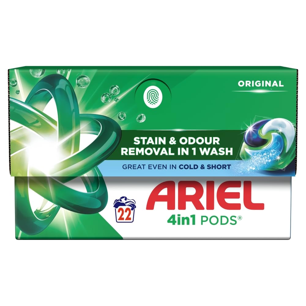 Ariel Original All in 1 Pods Washing Liquid Capsules 22 Washes