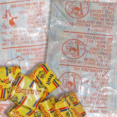 Chappies Fruit Assorted Flavoured Bubblegum 100 unites - Chappies Bubblegum Fruit - Fruit flavoured bubblegum - South African Chewing Gum
