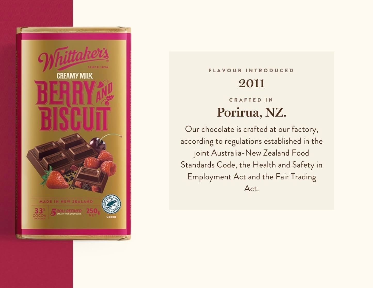 Whittaker's Classic Block, Crafting New Zealand’s finest chocolate since 1896, Imported from New Zealand