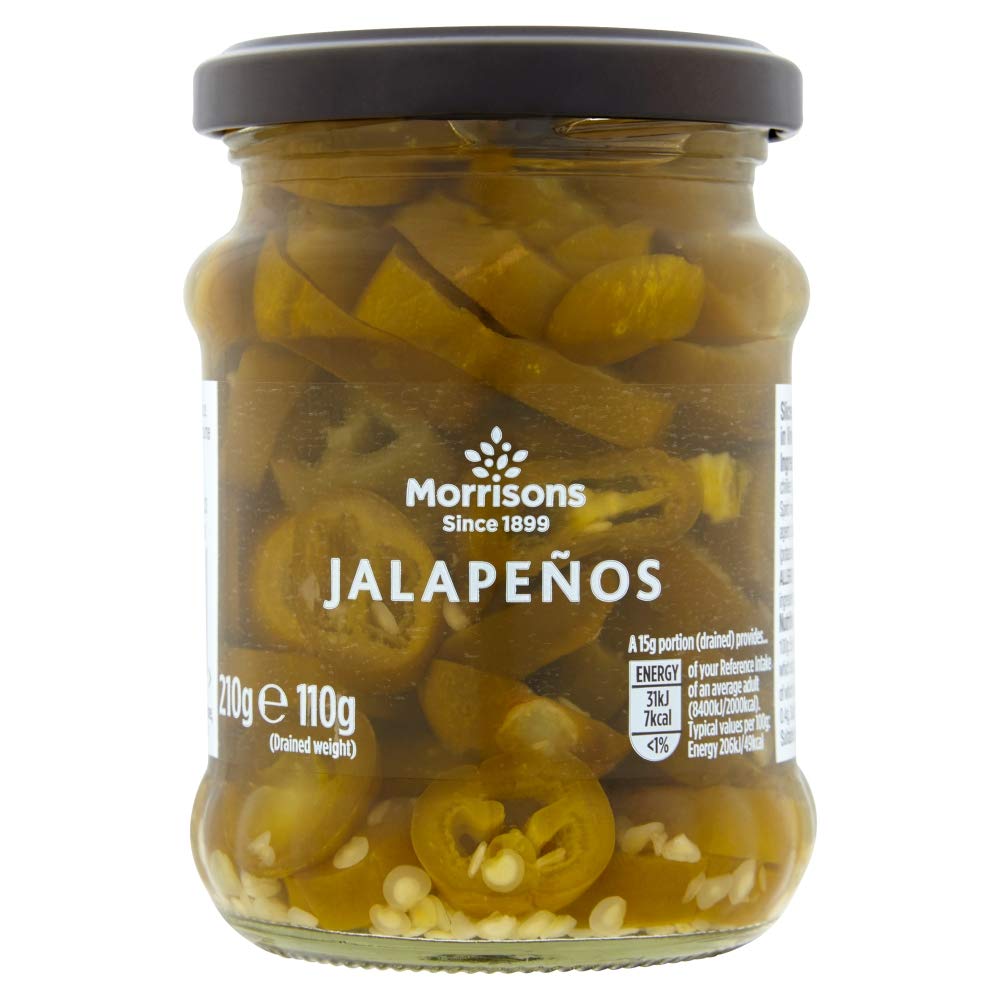 Morrisons Sliced Jalapeños, 210g