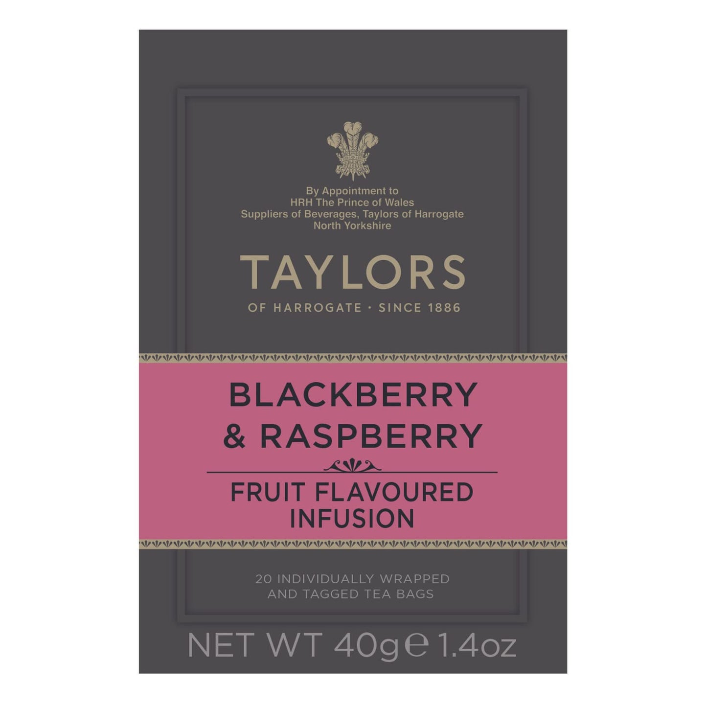 Taylors of Harrogate Blackberry & Raspberry - 20 Teabags