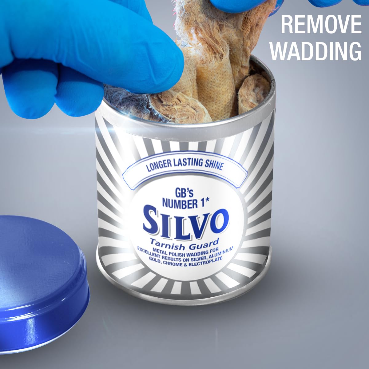 Silvo Wadding Tarnish Guard, 75g – Ideal for Jewelry, Cutlery, Platters