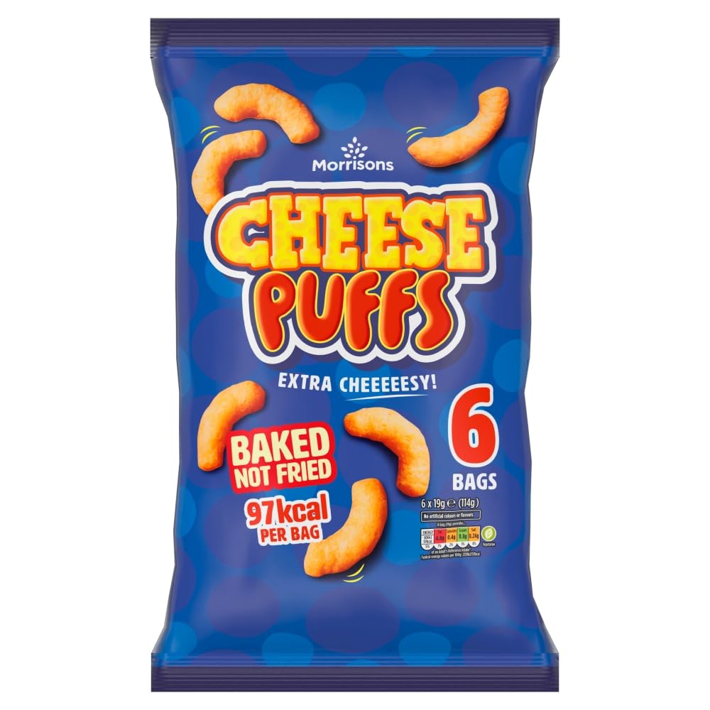Morrisons Cheese Puffs 6 x 19g