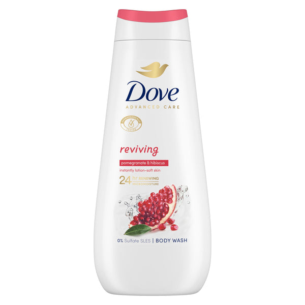 Dove Reviving Advanced Care Body Wash Shower Gel Pomegranate & Hibiscus 400ml