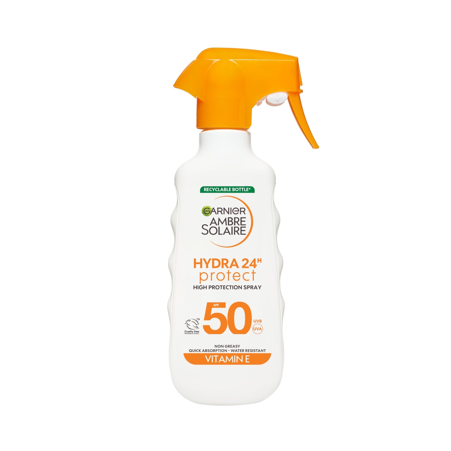 Garnier Ambre Solaire Sun Cream SPF50 Hydra 24H Sun Protect Spray 270ml