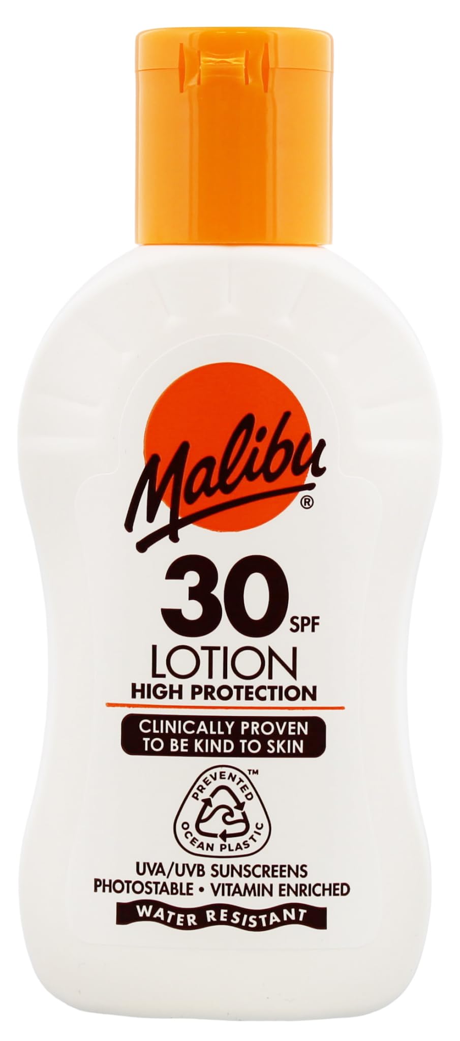 Malibu Sun SPF 30 Lotion, High Protection Sun Cream, Water Resistant, Vitamin E and Aloe Vera Enriched