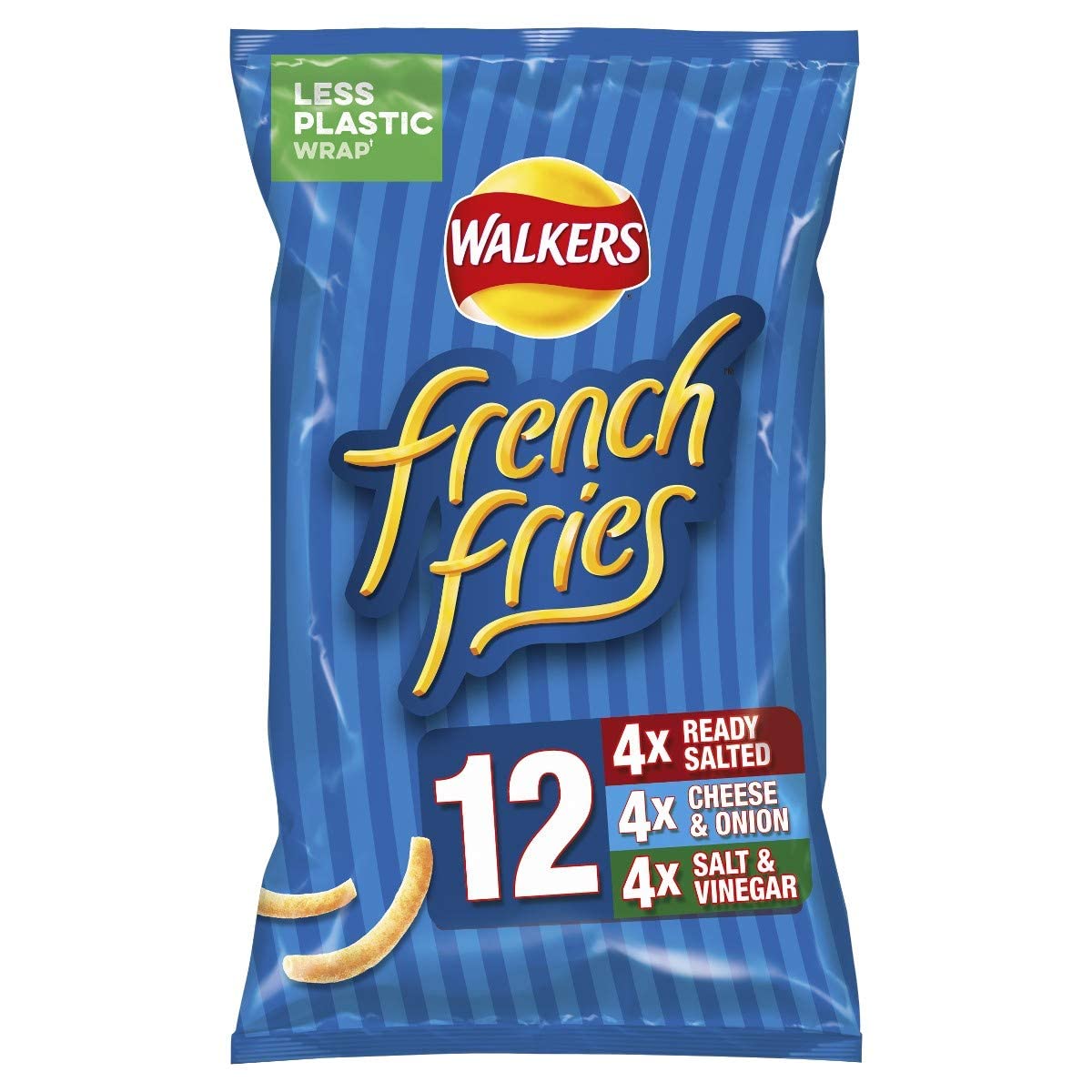 Walkers French Fries Flavour Crispy Potato Snacks 12 x 18g