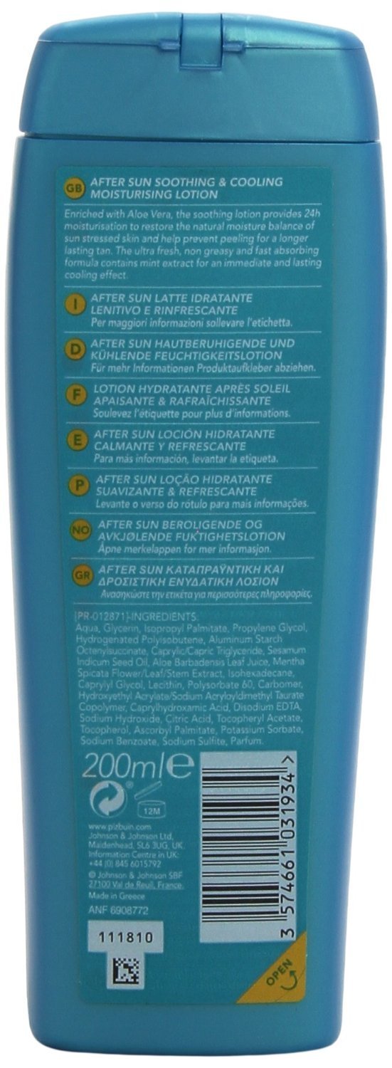 Piz Buin After Sun Soothing and Cooling Moisturising Lotion, 200 ml