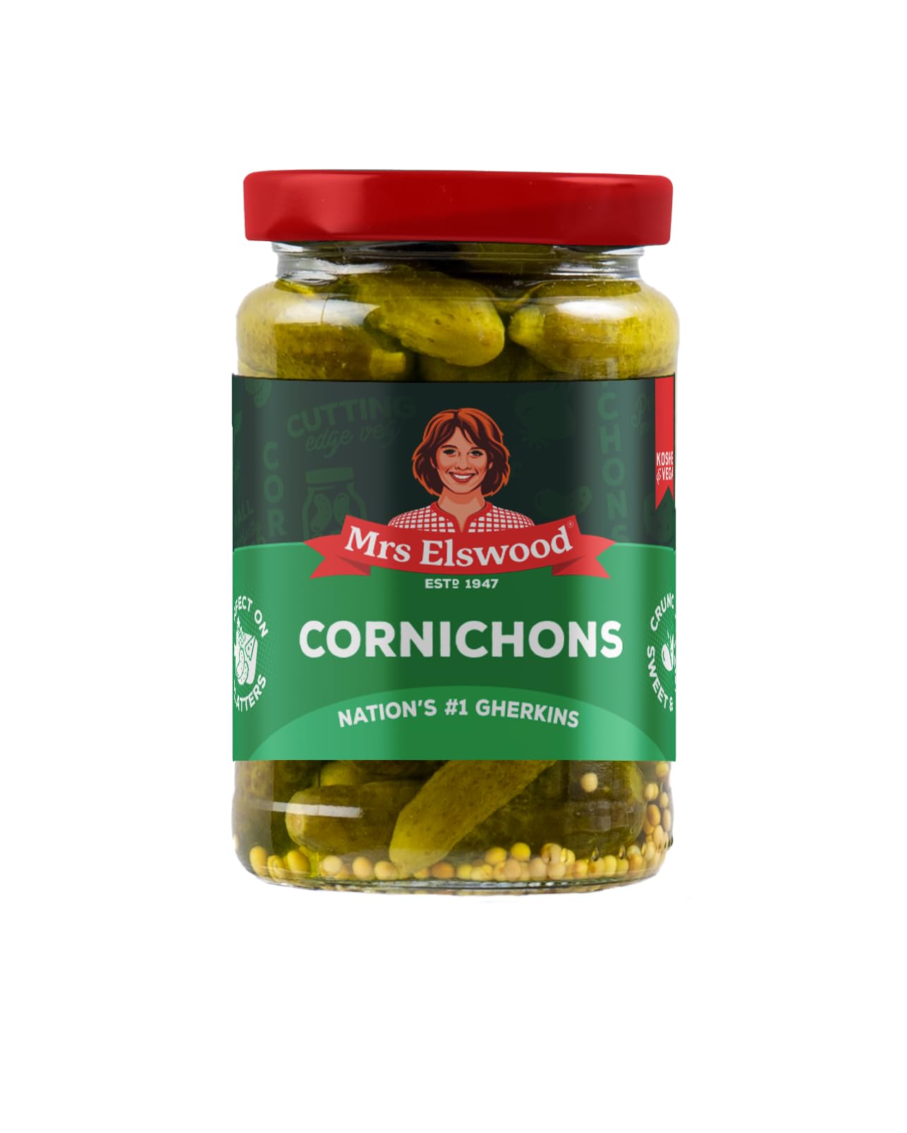 Mrs Elswood Cornichons 215g