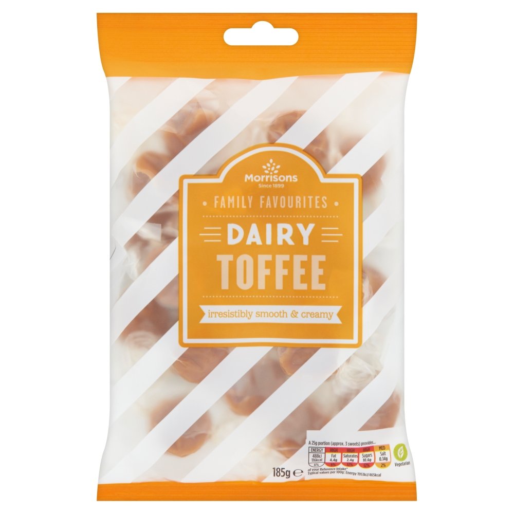 Morrisons Dairy Toffee, 185g