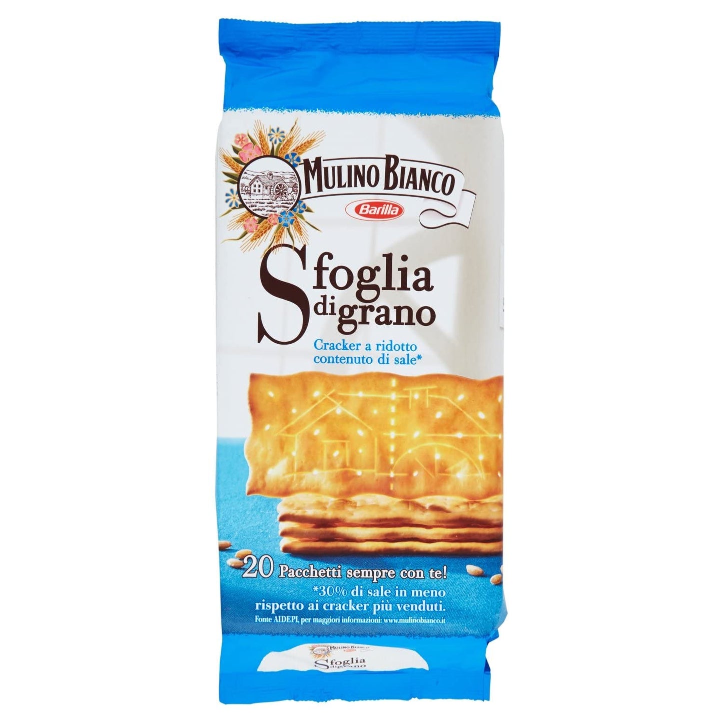 Mulino Bianco Barilla Crackers Cracker Non Salati Unsalted 500 g Italy