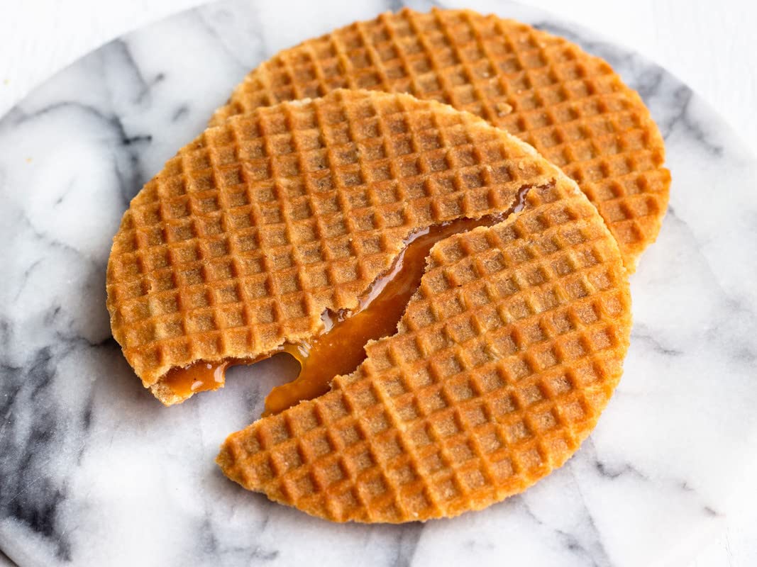 Daelmans Stroopwafels - Caramel Wafers - 78 g x 18 in a Box - Authentic Dutch Caramel Waffle - Stroopwaffels