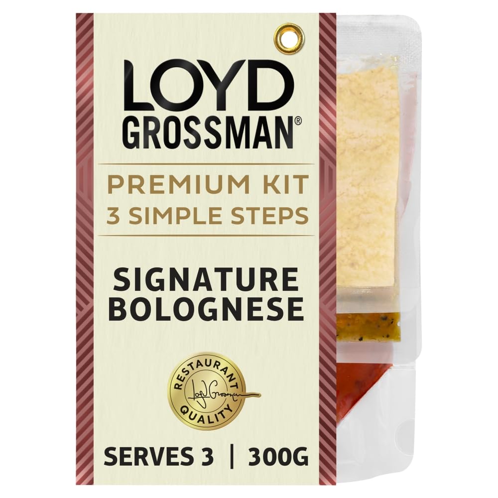 Loyd Grossman Signature Tomato Bolognese Pasta Sauce Kit, 300 g (5-Pack)