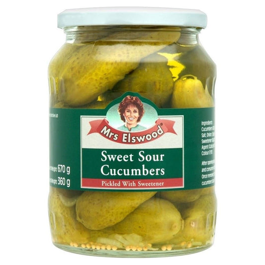 Mrs Elswood Whole Sweet Cucumbers - Passover (670g)