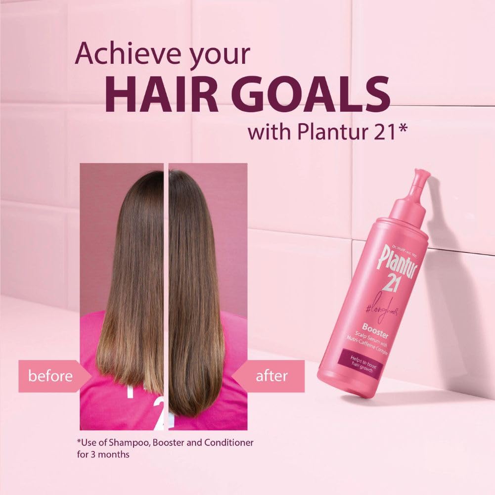 Plantur 21#longhair Booster for Long and Brilliant Hair 125ml | Womens Booster For Hair Growth | Booster Hair Serum Without Silicones Or Parabens | Energy Kick for Hair Roots