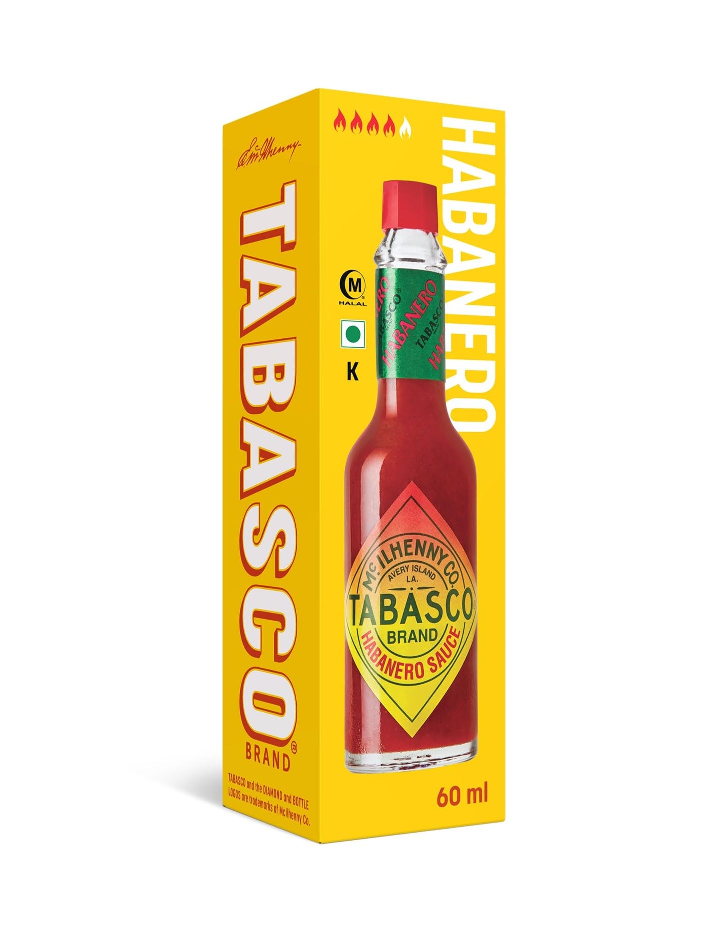 Tabasco Habanero Extra Hot Sauce 57ml | Authentic & Classic Flavour Perfect For Spicing Up Any Dish