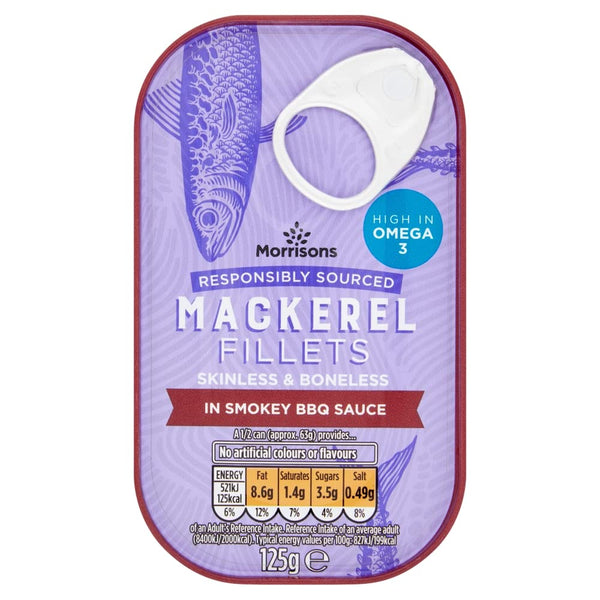 Morrisons Mackerel Smoky BBQ 125g