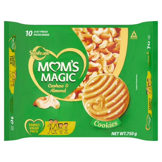 Sunfeast Mom's Magic 10 Cashew & Almond Cookies Family Value Pack 750g