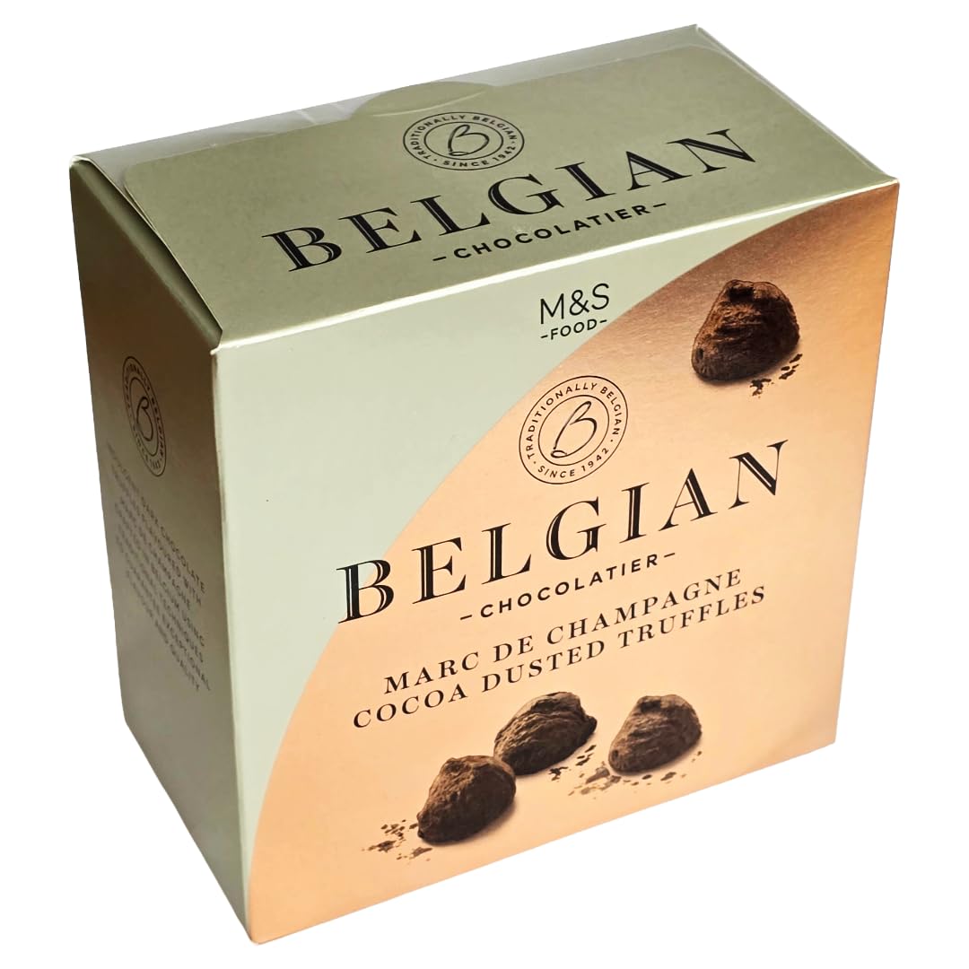 Mark & Spencers M&S Belgian Marc De Champagne Cocoa Dusted Truffles 260g