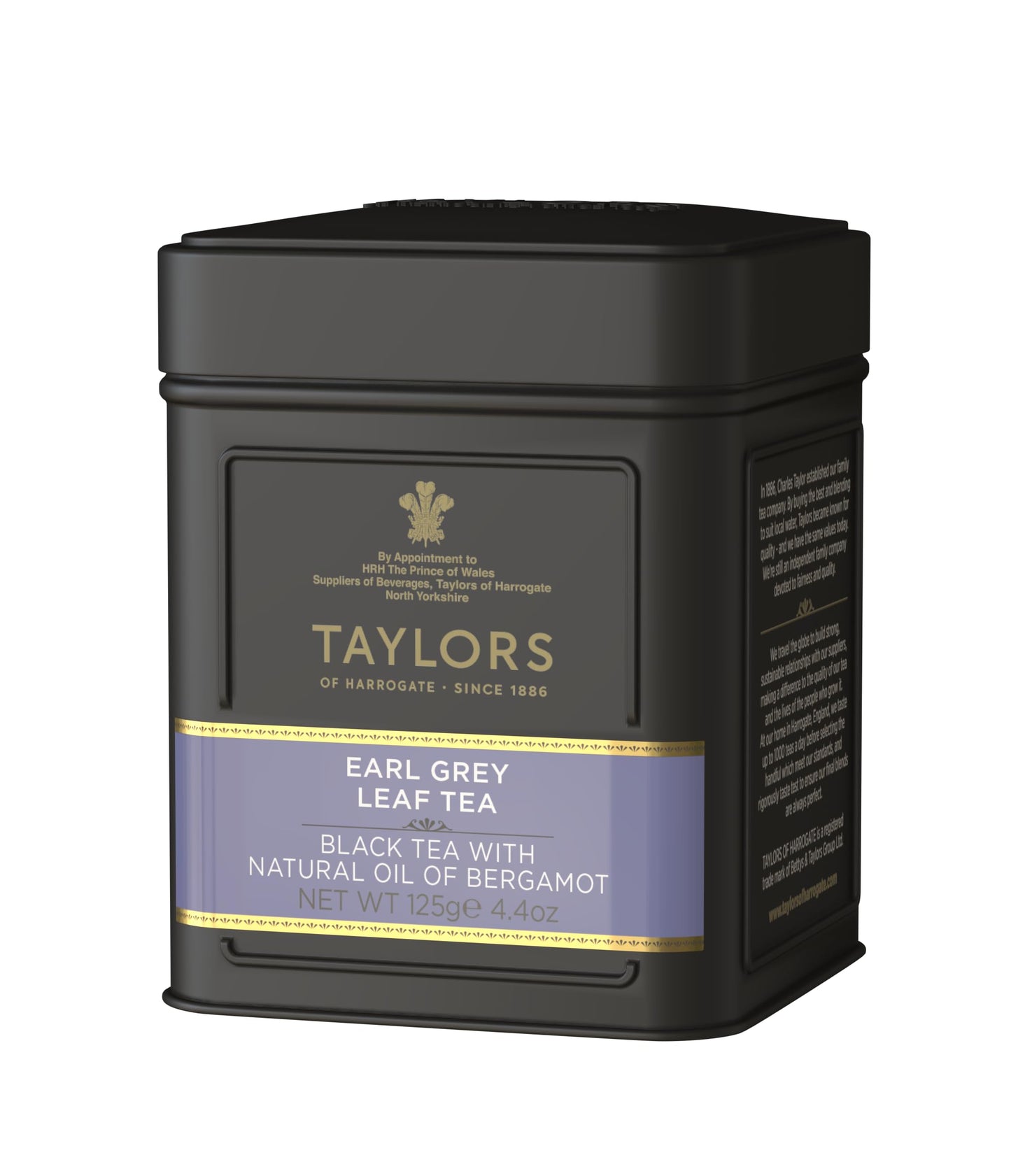 Taylors of Harrogate Earl Grey Leaf Tea 125g Caddy