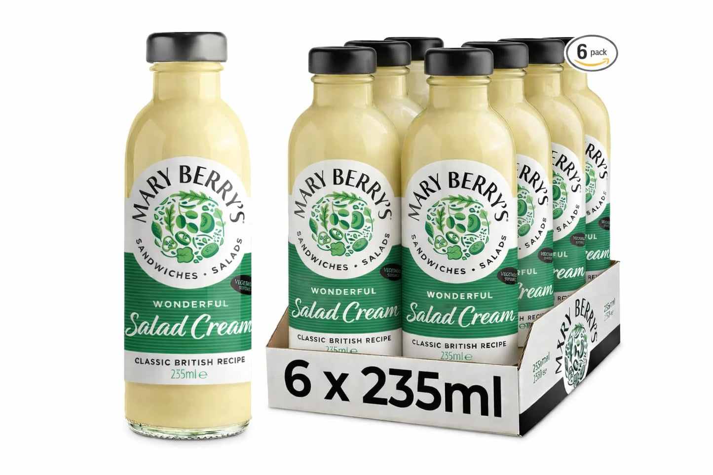 Mary Berry's Wonderful Salad Cream 6 x 235ml