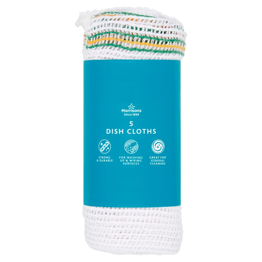 Morrisons 5 Dish Cloths