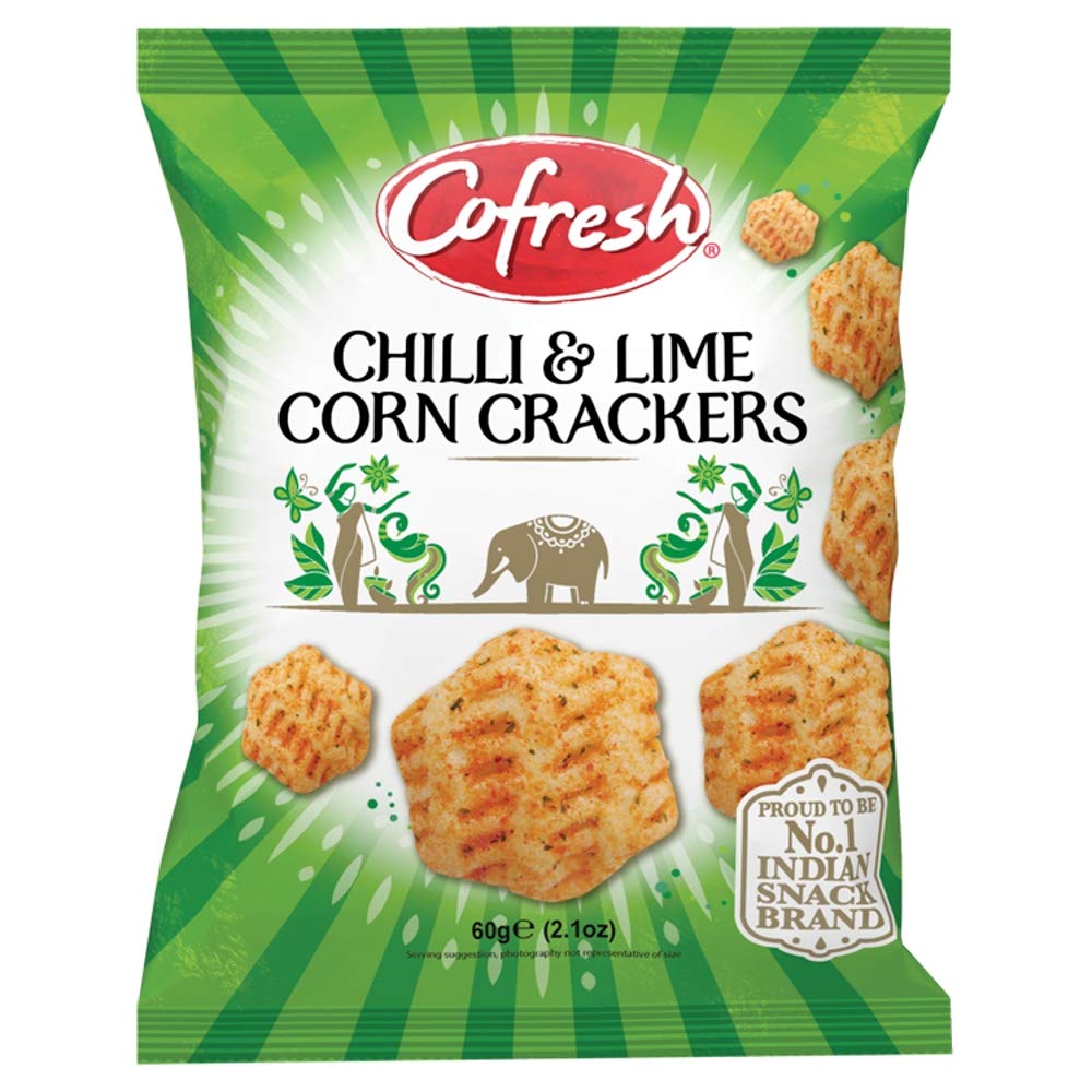 Cofresh Corn Crackers Chilli & Lime, 60g