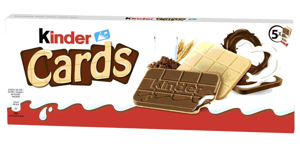 Kinder Cards Chocolate and Milk Wafer Biscuit