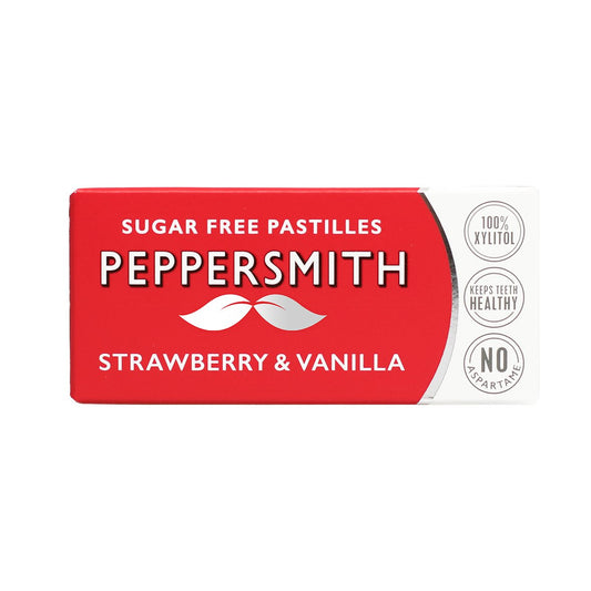 Peppersmith | Dental Pastilles Strawberry | 9 x 15g
