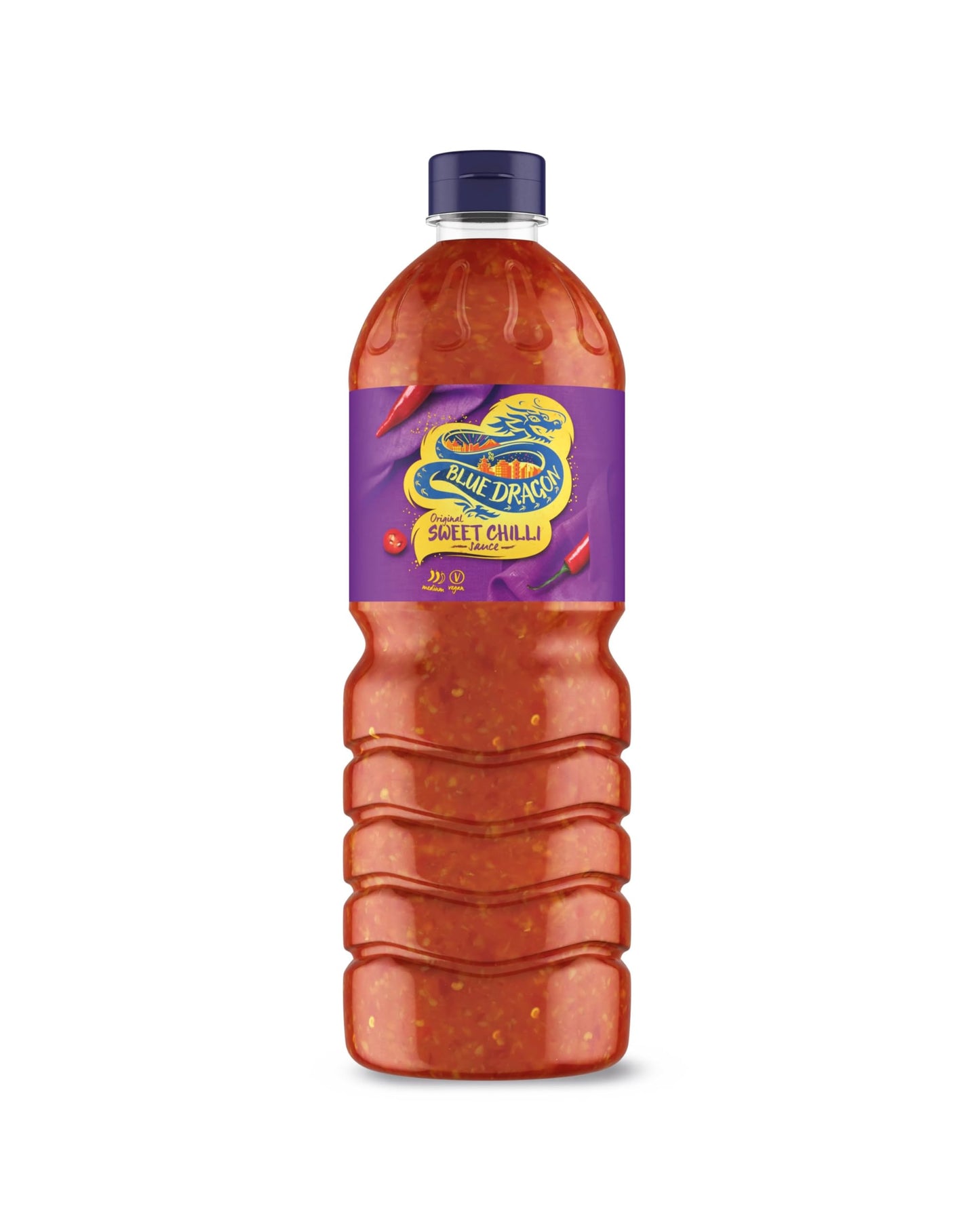 Blue Dragon Original Thai Sweet Chilli Dipping Sauce 1L | Medium Heat | Perfect With Goujons, Wraps, Burgers, Chicken, Halloumi & More