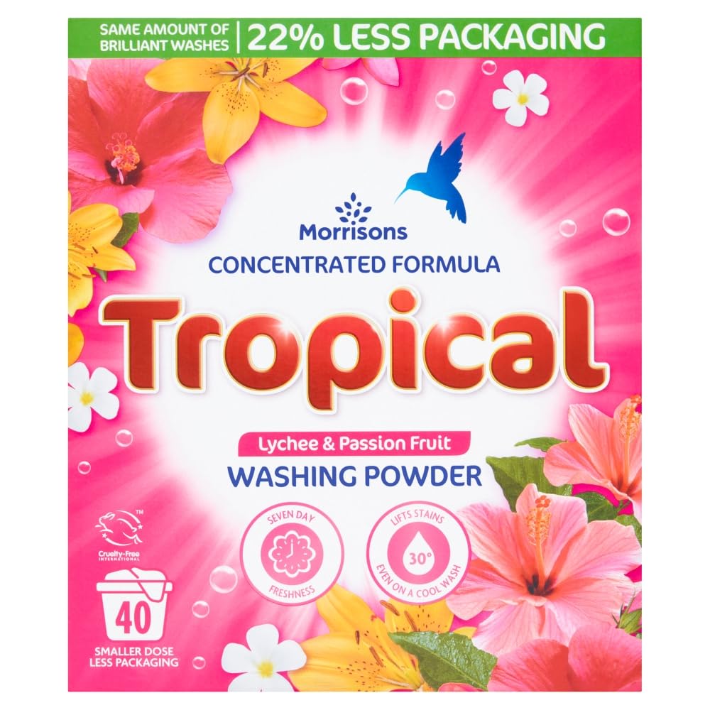 Morrisons Bio Tropical Laundry Powder, 2kg