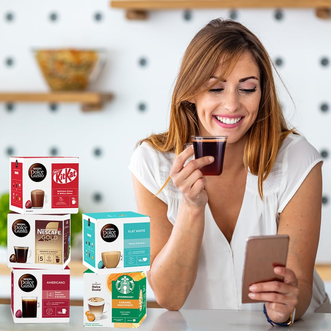 Nescafé Dolce Gusto Espresso Coffee Pods, 16 Capsules (16 Servings)