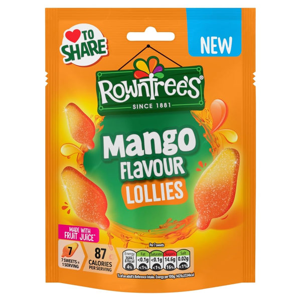 Rowntree's Mango Flavour Lollies 130g