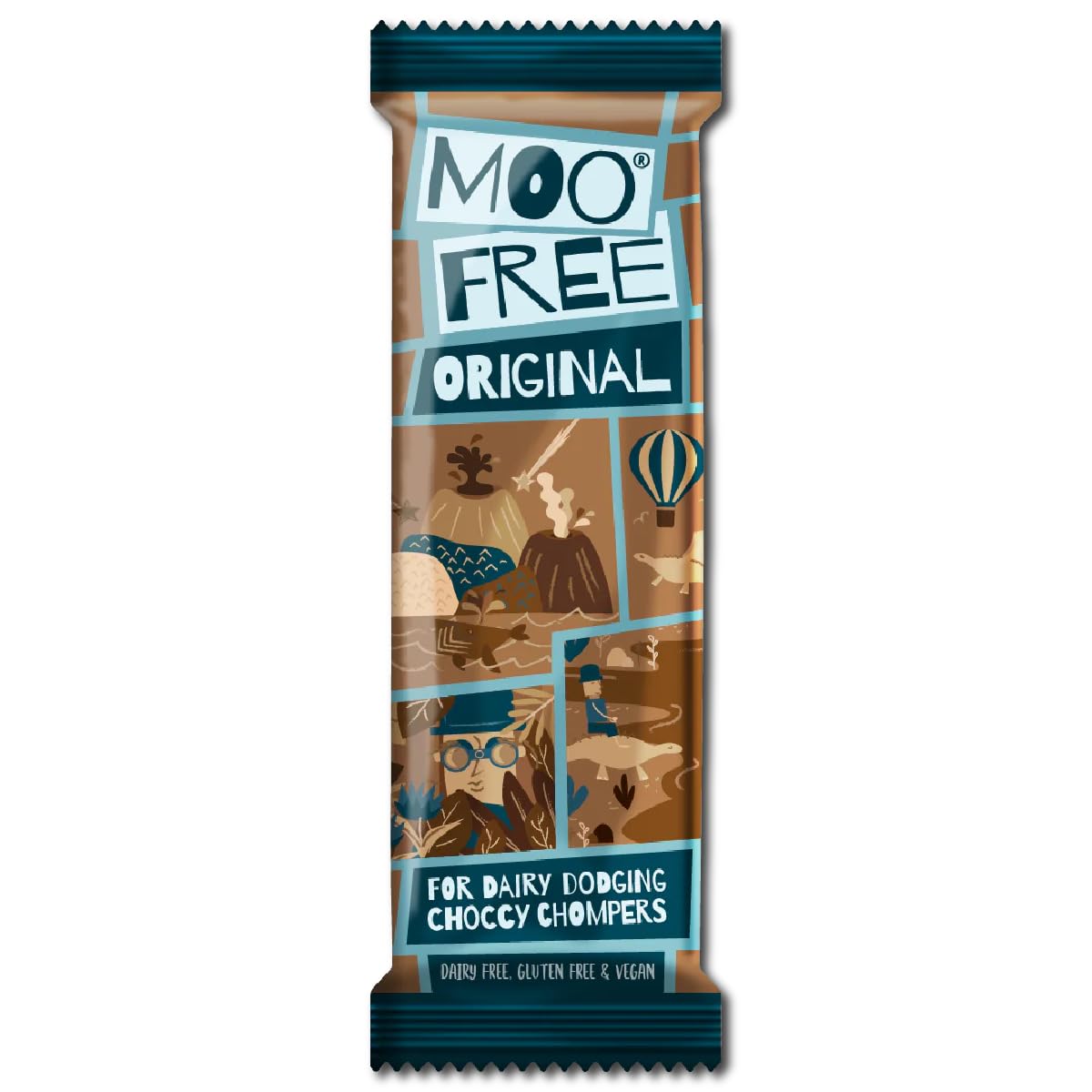 Moo Free Original Milk Chocolate Dairy Free & Vegan Mini Bar, 20g