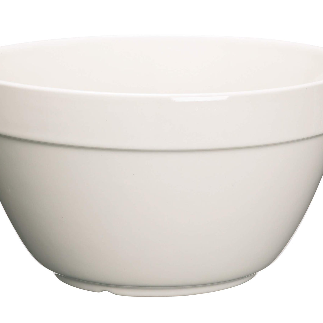 KitchenCraft Home Made Pudding Basin/Ceramic Mixing Bowl, White, Extra Large (1.5 Litre)