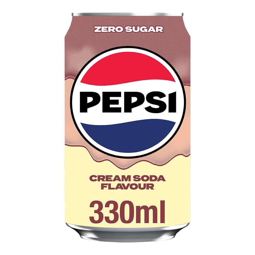 Pepsi Cream Soda 330ml Can (Pack of 24)