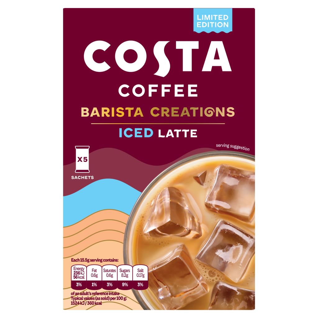 Costa Coffee Barista Creations Iced Latte 77.5g (5x15.5g)