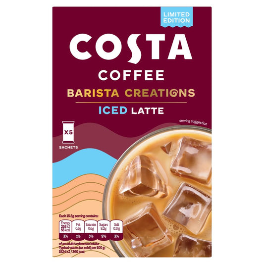 Costa Coffee Barista Creations Iced Latte 77.5g (5x15.5g)