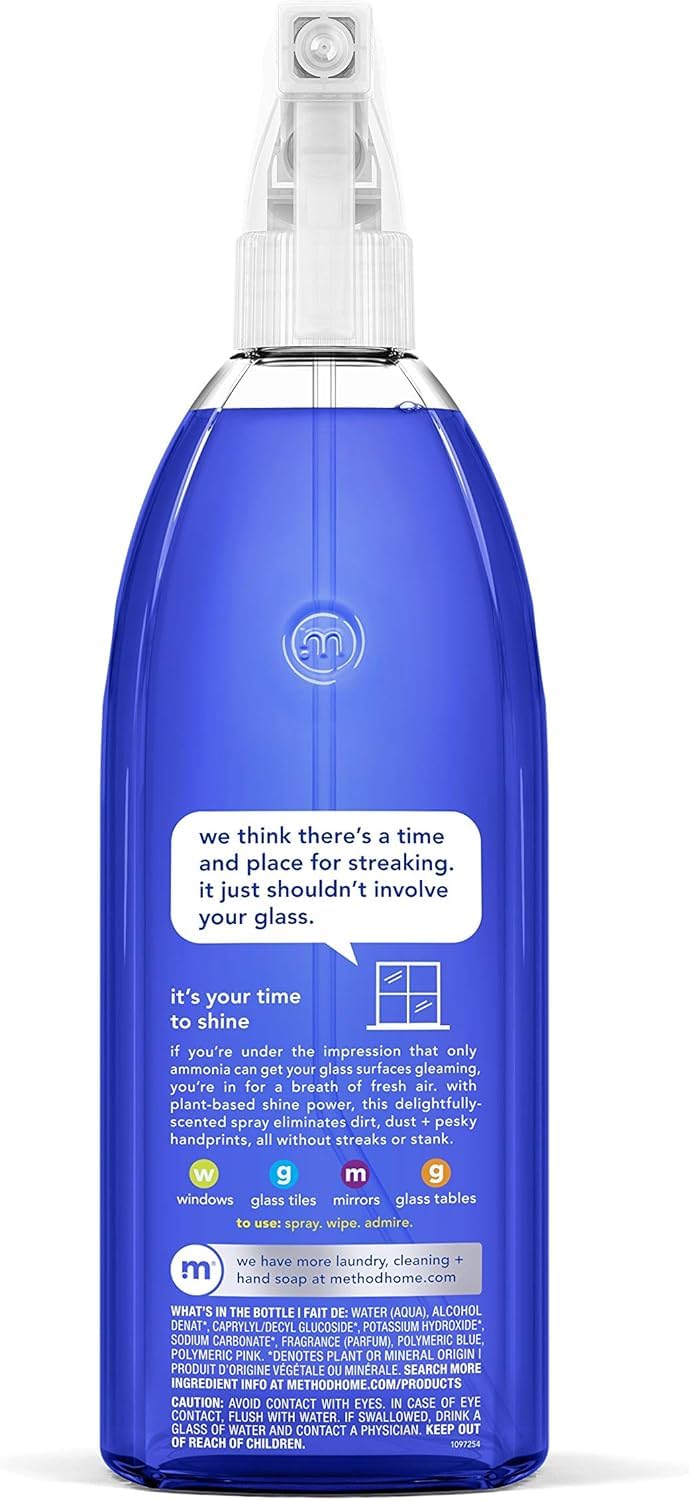 Method Glass Cleaner Spray, Mint, 28 Ounce