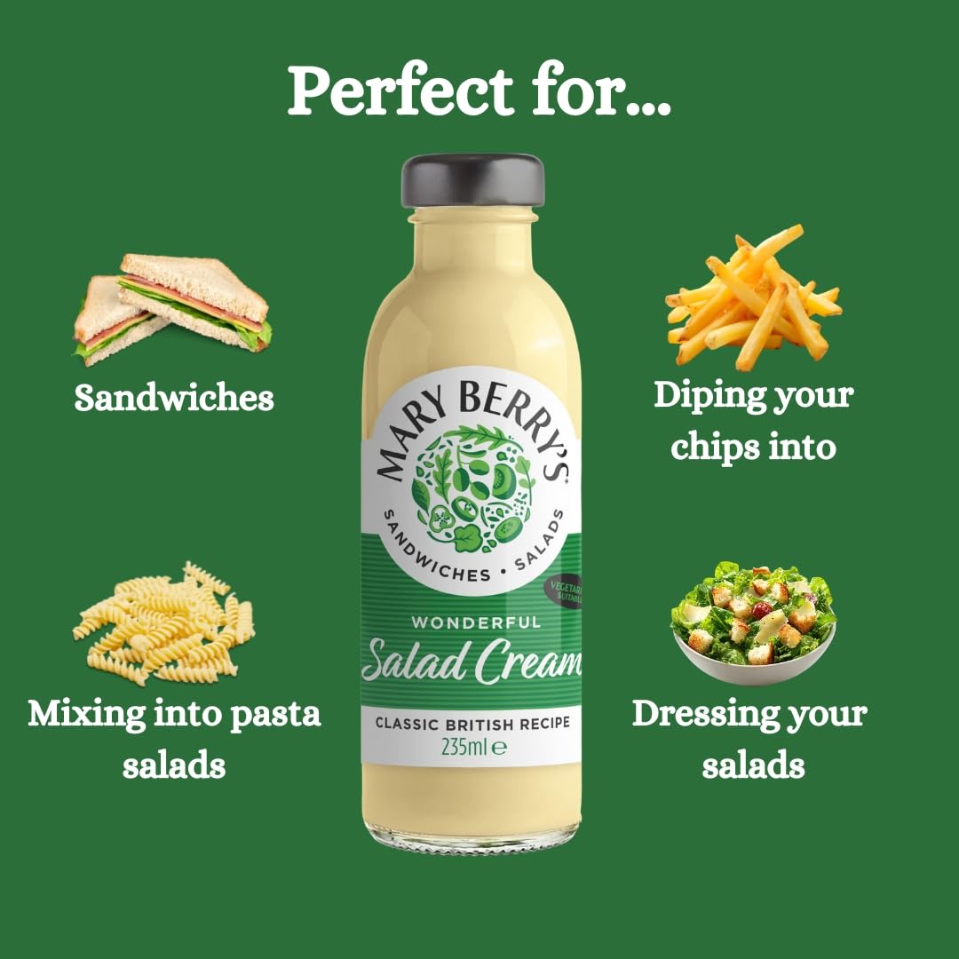 Mary Berry's Wonderful Salad Cream 6 x 235ml