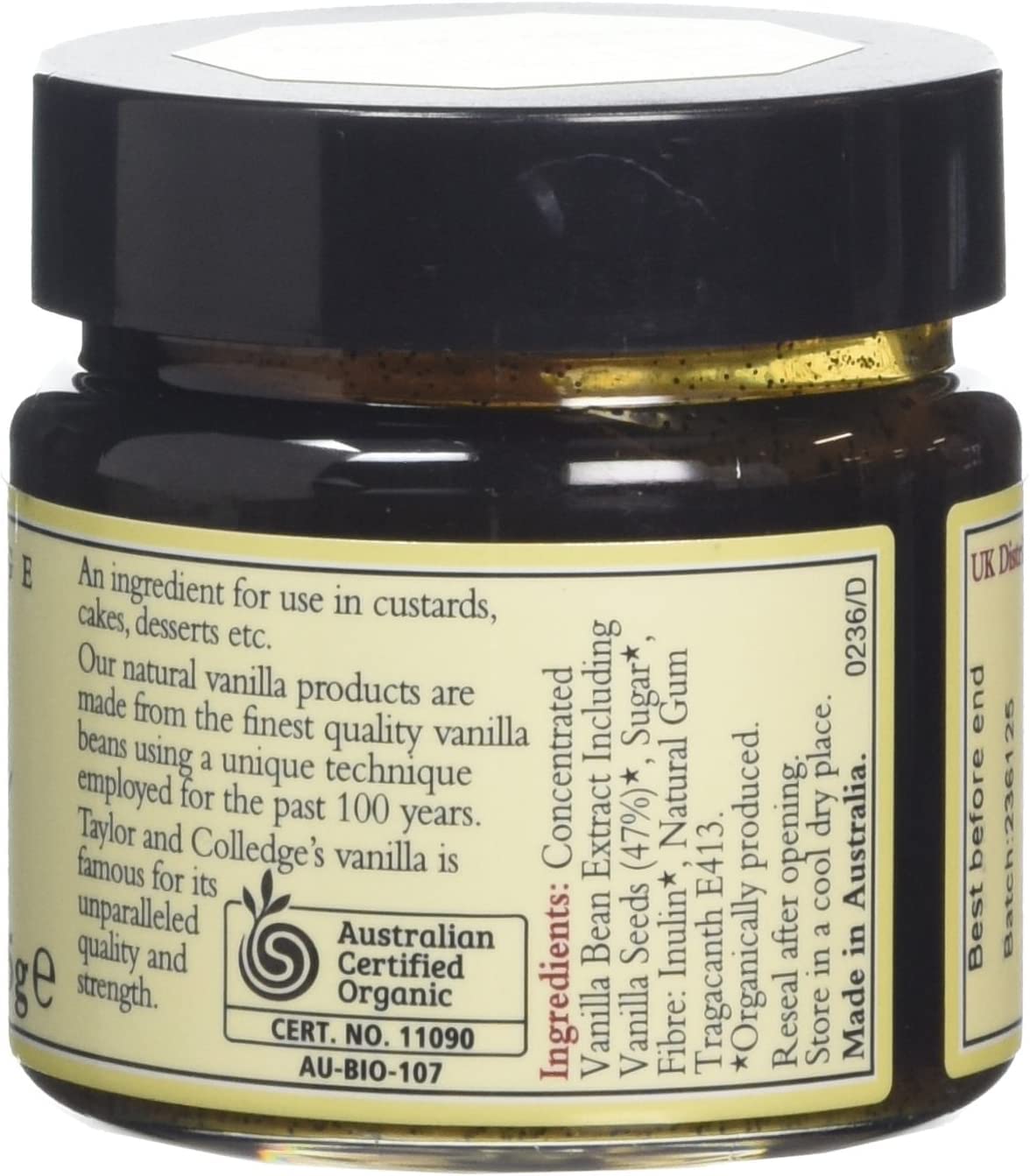 Taylor & Colledge | Vanilla Bean Paste | 2 x 65g