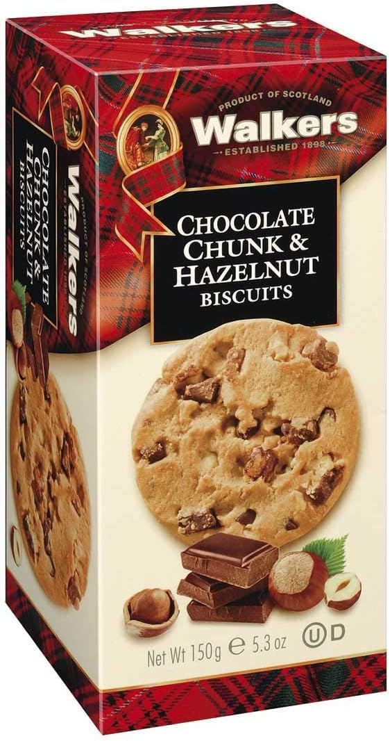 Walkers Chocolate Chunk & Hazelnut Biscuits 150g