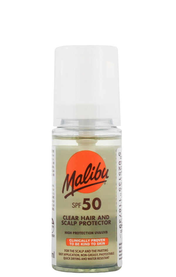 Malibu Sun Clear Hair and Scalp Protector Spray, Non-Greasy, Quick Drying, 50ml