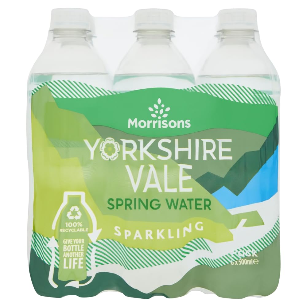 Morrisons Yorkshire Vale Sparkling Water, 6 x 500ml