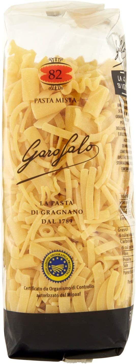 5 x Pasta Garofalo Pasta Mista Mixed Pasta No. 82. 500g Pasta di Gragnano