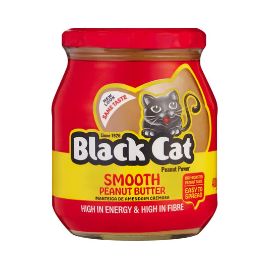 Black Cat Peanut Butter Smooth 410g Jar