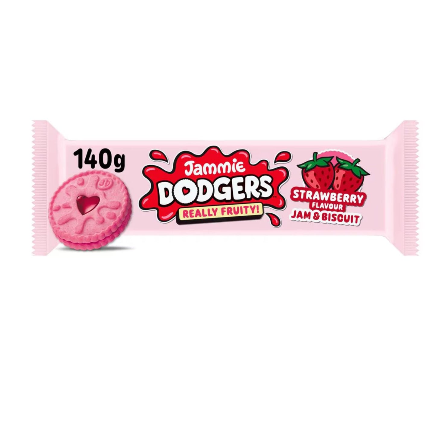 Jammie Dodgers Really Fruity Strawberry, Jammie Dodgers Raspberry Biscuits and Jammie Dodgers Apple & Blackcurrant Biscuits