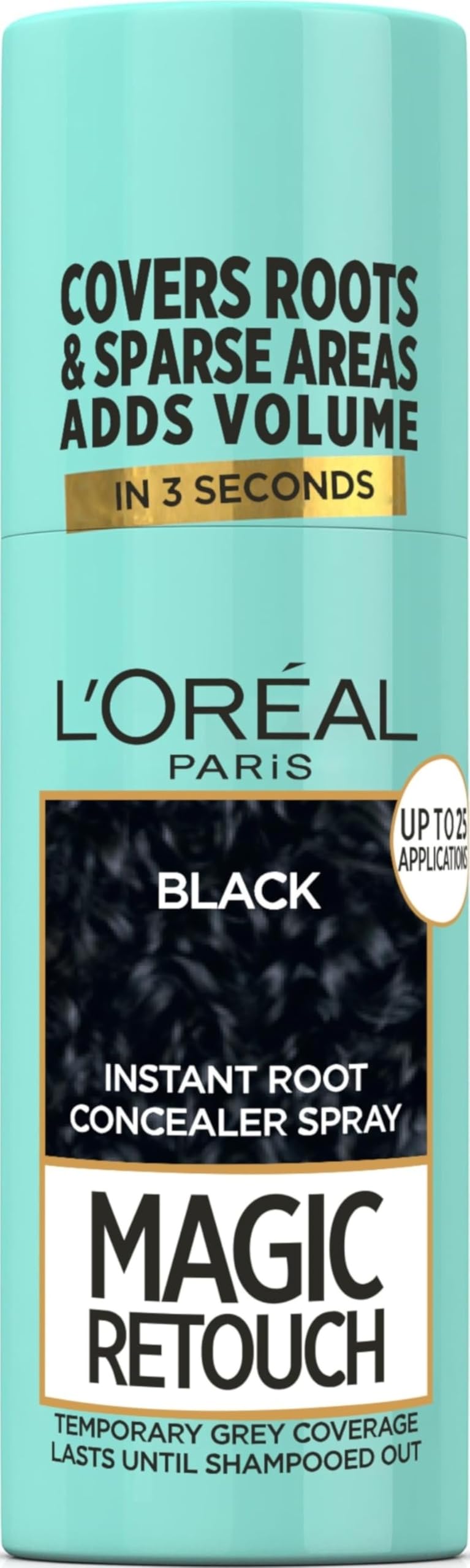 L’Oréal Paris Magic Retouch Instant Root Concealer Spray, Quick Grey Coverage, Easy Application, Home, Salon Hair Dye or Hair Colour, Shade: Dark Blonde, 75ml